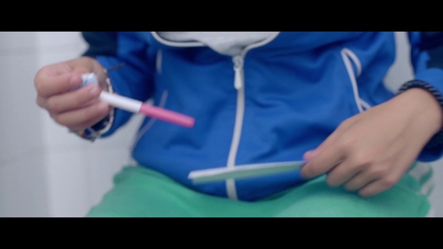 Video Reference: Hand, Azure, Sleeve, Finger, Gesture, Thumb, T-shirt, Font, Wrist, Electric blue