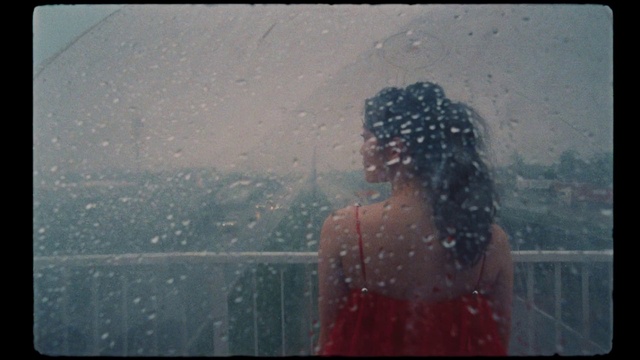 Video Reference: Water, Cloud, Sky, People in nature, Window, Flash photography, Happy, Tints and shades, Precipitation, Long hair