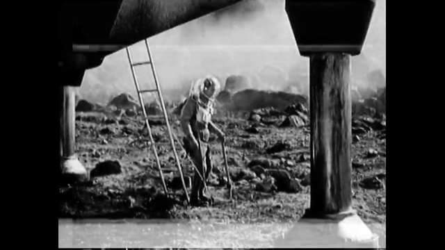 Video Reference: Standing, Water, Black-and-white, Style, Sky, Landscape, Monochrome, Monochrome photography, Flash photography, Helmet