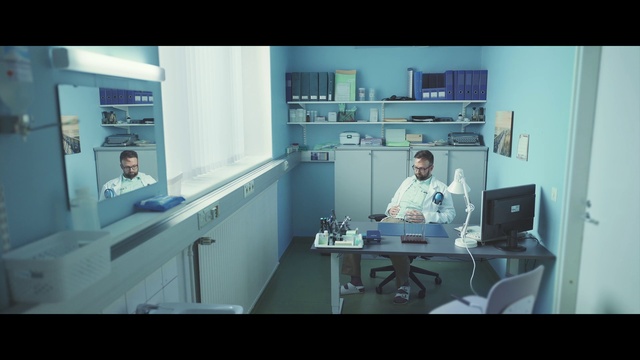 Video Reference: Furniture, Computer, Shelf, Table, Interior design, Computer monitor, Personal computer, Desk, Cabinetry, Office chair