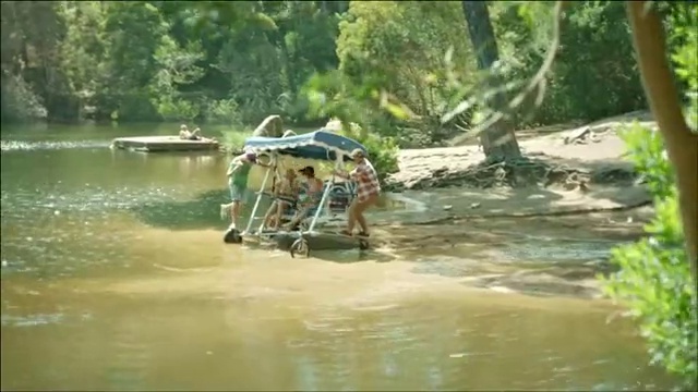 Video Reference: Water, Plant, Vehicle, Fluvial landforms of streams, Working animal, Tree, Natural landscape, Lake, Watercourse, Motor vehicle