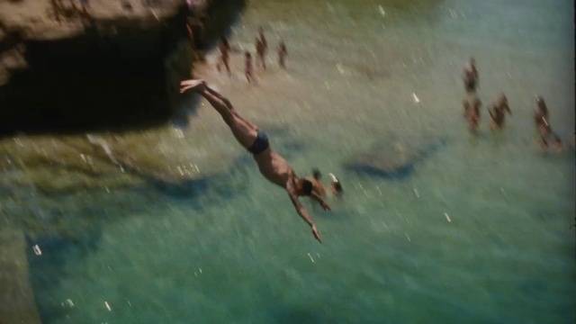 Video Reference: Water, Happy, People in nature, Swimwear, Lake, Tree, Seabird, Barechested, Leisure, Extreme sport