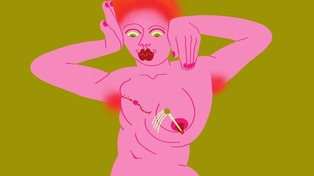 Video Reference: Hand, Arm, Vertebrate, Cartoon, Happy, Pink, Mammal, Thumb, Gesture, Organism