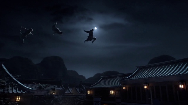 Video Reference: Cloud, Atmosphere, Sky, Flash photography, Building, Moon, Astronomical object, Darkness, Midnight, City