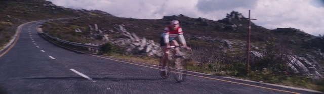 Video Reference: Bicycle, Bicycle helmet, Bicycles--Equipment and supplies, Wheel, Tire, Cloud, Bicycle jersey, Mountain, Bicycle frame, Cycling shoe