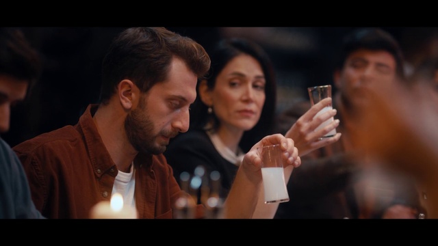 Video Reference: Flash photography, Gesture, Tableware, Beard, Formal wear, Event, Alcohol, White-collar worker, Fun, Conversation