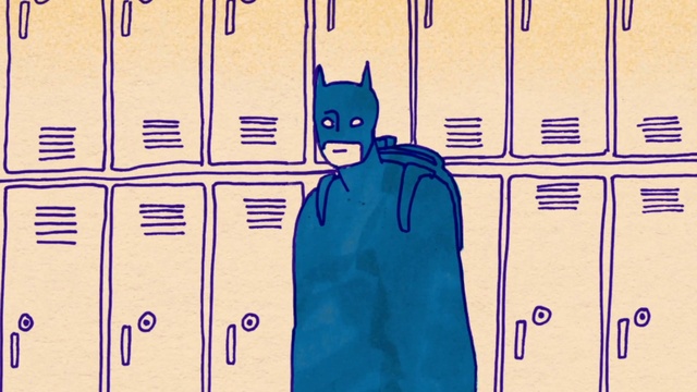 Video Reference: Product, Azure, Sleeve, Standing, Gesture, Cartoon, Font, Art, Rectangle, Line