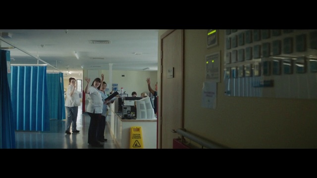 Video Reference: Fixture, Event, Font, Ceiling, Fashion design, Glass, Room, Curtain, T-shirt, Presentation