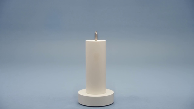 Video Reference: Art, Tower, Gas, Cylinder, Electric blue, Composite material, Symbol, Font, Light fixture, Still life photography