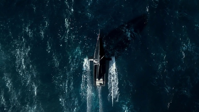 Video Reference: Water, Boat, Fluid, Naval architecture, Space, Electric blue, Darkness, Ocean, Lake, Recreation