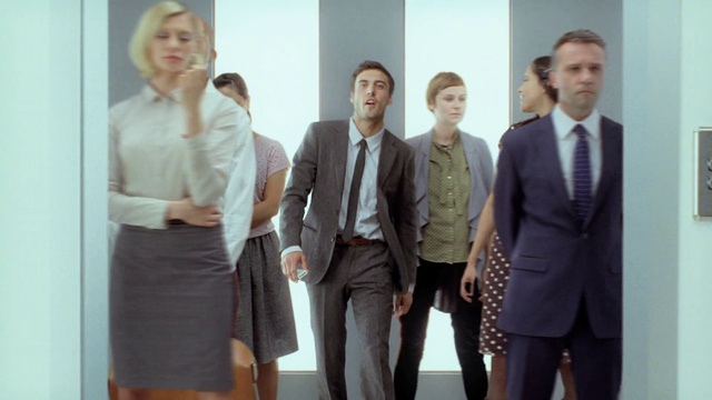 Video Reference: Suit trousers, Clothing, Trousers, Leg, Human, Tie, Sleeve, Dress shirt, Gesture, Collar