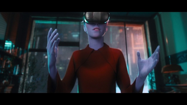 Video Reference: Vision care, Purple, Flash photography, Gesture, Cartoon, Eyewear, Magenta, Electric blue, Fun, Darkness