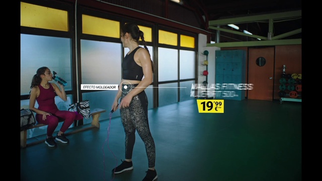 Video Reference: Footwear, Shoulder, Flash photography, Thigh, Exercise, Knee, Flooring, Brassiere, Sportswear, Leisure