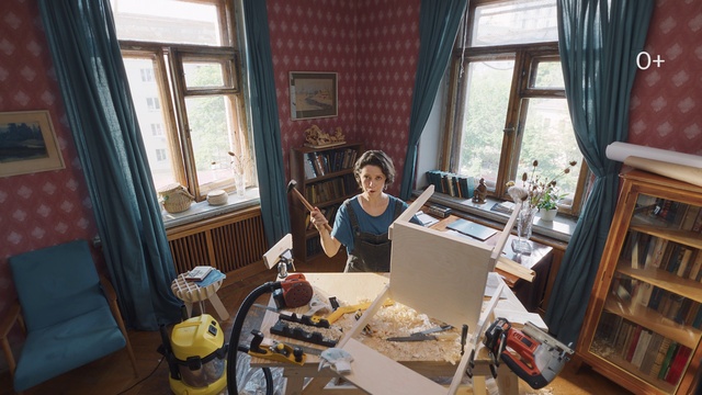 Video Reference: Window, Table, Curtain, Picture frame, Wood, Interior design, Cabinetry, Building, Lamp, Hardwood