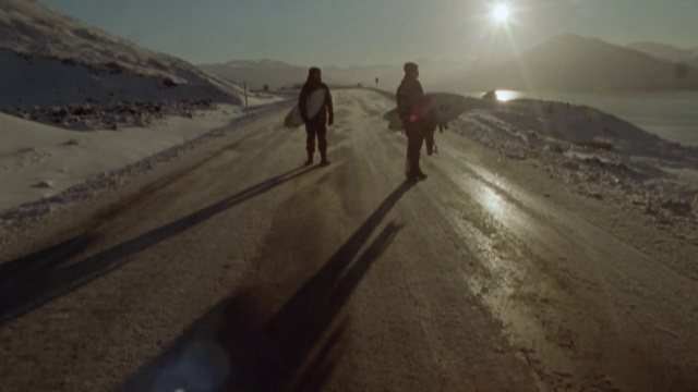 Video Reference: Sky, Asphalt, Slope, Road surface, Mountain, Freezing, Landscape, Road, Geological phenomenon, Recreation