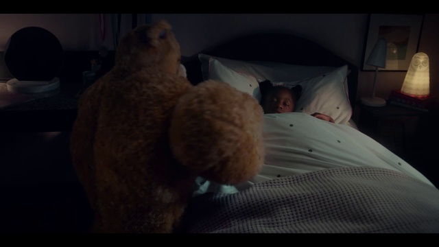 Video Reference: Vertebrate, Comfort, Toy, Tints and shades, Bed, Bed frame, Linens, Lamp, Pillow, Teddy bear