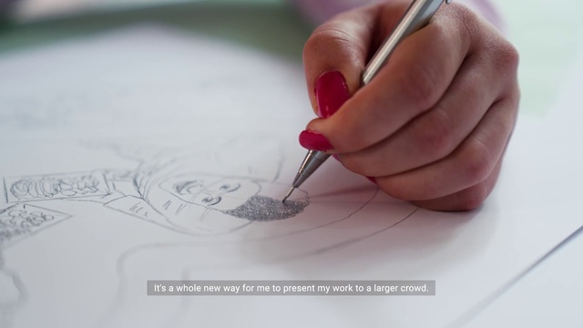 Video Reference: Hand, Writing implement, Office supplies, Finger, Nail, Writing instrument accessory, Creative arts, Font, Thumb, Art