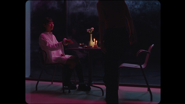 Video Reference: Furniture, Chair, Purple, Tints and shades, Magenta, Art, Performing arts, Entertainment, Event, Darkness