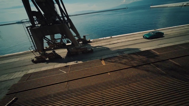 Video Reference: Water, Sky, Wood, Cloud, Line, Flooring, Roof, Outdoor furniture, Hardwood, Landscape