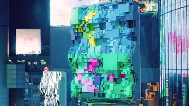 Video Reference: Photograph, Green, World, Rectangle, Purple, Urban design, Art, Wall, Font, Line