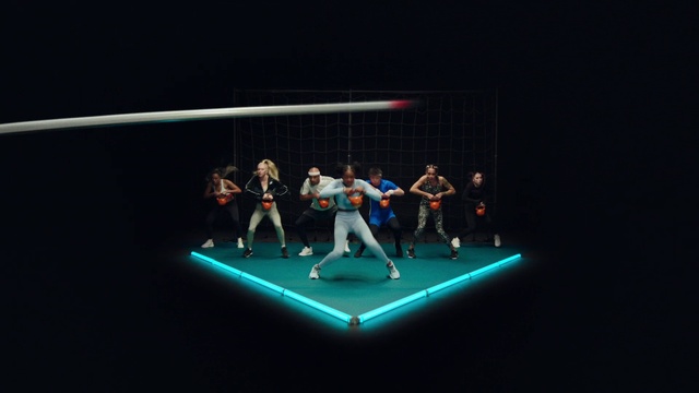 Video Reference: Chair, Toy, Hockey, Entertainment, Player, Event, Competition event, Electric blue, Symmetry, Baize