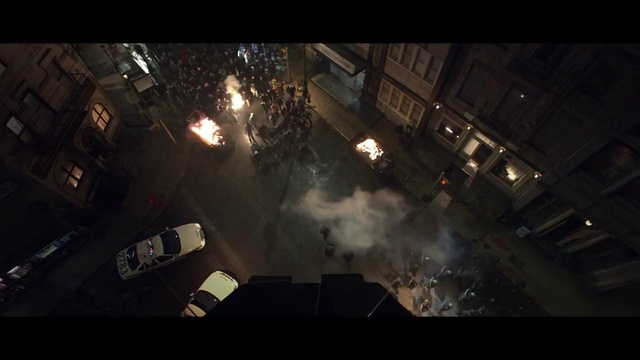 Video Reference: Automotive lighting, Street light, Car, Window, Vehicle, Tints and shades, Midnight, City, Smoke, Event