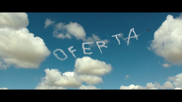 Video Reference: Cloud, Sky, Atmosphere, Natural landscape, Cumulus, Font, Calm, Electric blue, Horizon, Air travel