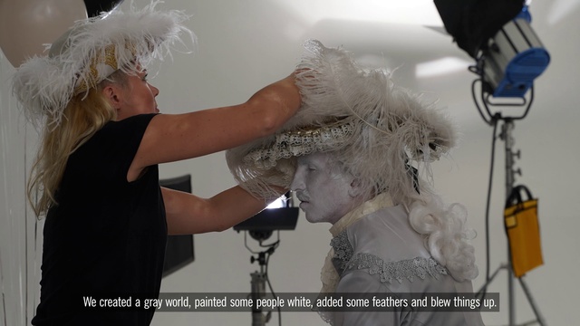 Video Reference: White, Gesture, Happy, Headgear, Fashion design, Feather, Earrings, Headpiece, Flash photography, Fun