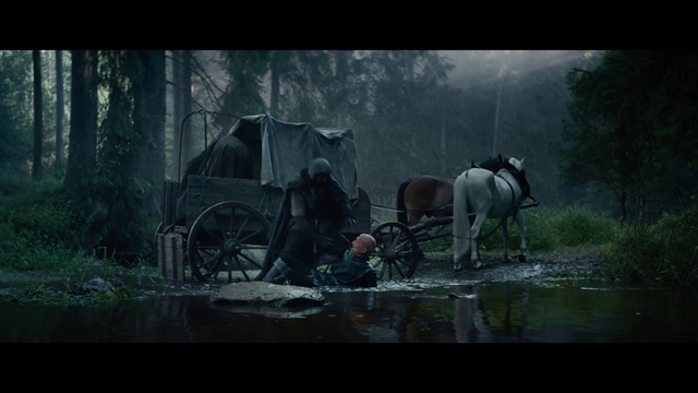 Video Reference: Horse, Wheel, Plant, Working animal, Tree, Vehicle, Sky, Mode of transport, Art, Cart