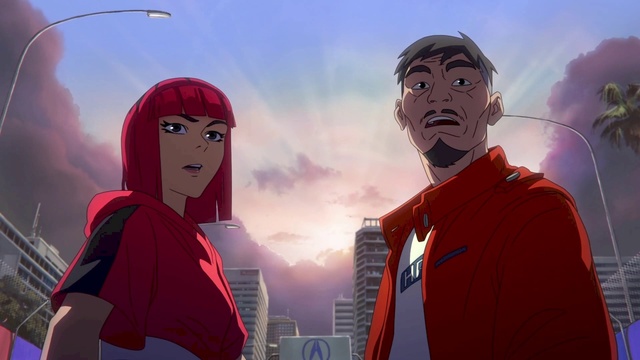 Video Reference: Outerwear, Cartoon, Sky, Cloud, Gesture, Cool, Happy, Fun, Cg artwork, Art