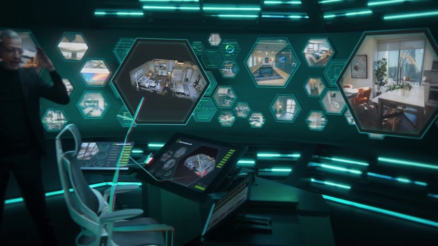 Video Reference: Green, Technology, Display device, Visual effect lighting, Electronic device, Space, Machine, Room, Windshield, Event