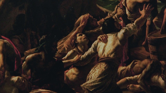 Video Reference: Textile, Art, Painting, Darkness, Visual arts, Event, Wood, Mythology, Flesh, History