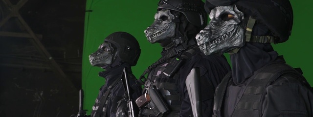 Video Reference: Sleeve, Personal protective equipment, Darkness, Fictional character, Event, Supernatural creature, Costume, Fiction, Mask, Skull