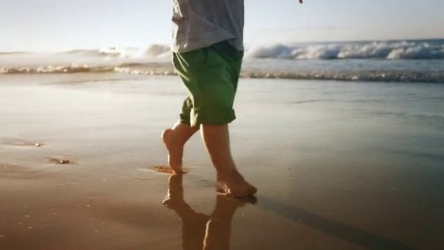 Video Reference: Water, Sky, Shorts, Arm, People on beach, Leg, Beach, People in nature, Human body, Standing