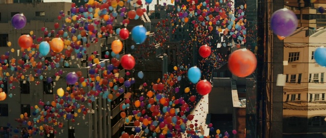 Video Reference: Daytime, World, Balloon, Orange, Lighting, Architecture, Biome, Line, Party supply, Art