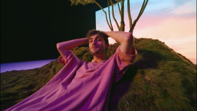 Video Reference: Hand, People in nature, Purple, Flash photography, Happy, Tree, Grass, Leisure, Wood, Magenta