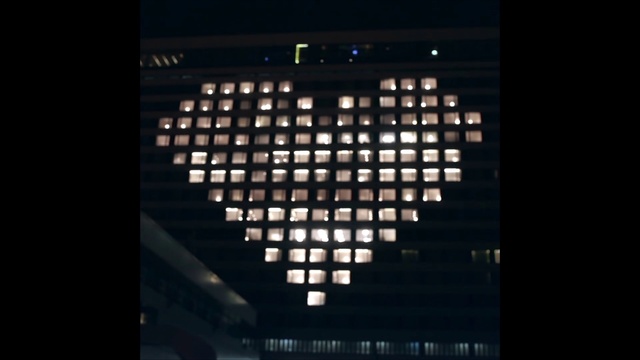 Video Reference: Lighting, Light, Symmetry, Architecture, Text, Font, Darkness, Light fixture, Ceiling, Design