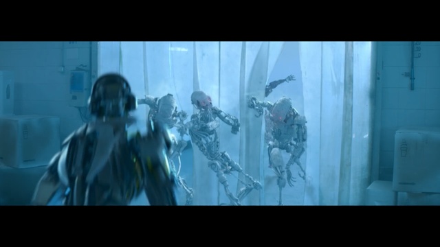 Video Reference: blue, underwater, mode of transport, screenshot, darkness, snapshot, film, atmosphere, computer wallpaper, organism, Person