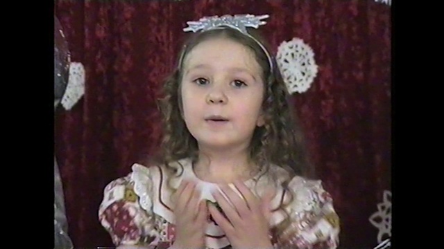 Video Reference: Hair accessory, Headpiece, Hair, Head, Child, Tiara, Cheek, Fashion accessory, Headgear, Headband