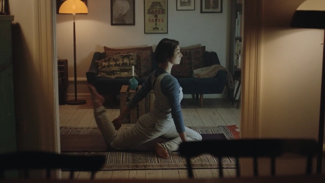 Video Reference: mammal, room, girl, sitting, flooring, wood, fun, window, floor, screenshot, Person