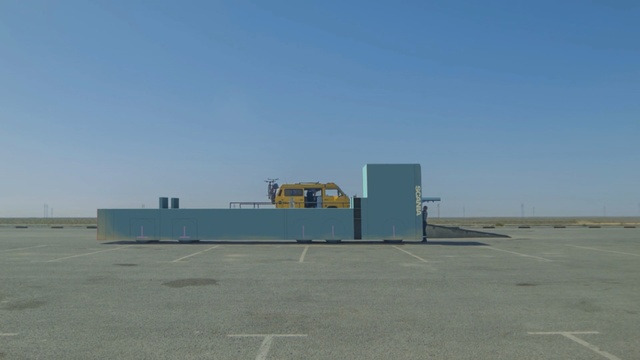 Video Reference: Transport, Sky, Architecture, Vehicle, Asphalt, Landscape, Freight transport