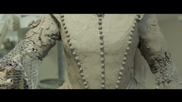 Video Reference: dress, outerwear, lace, neck, pattern