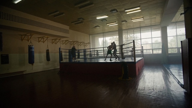 Video Reference: structure, tourist attraction, floor, interior design, flooring, darkness, daylighting, hall, window, Person