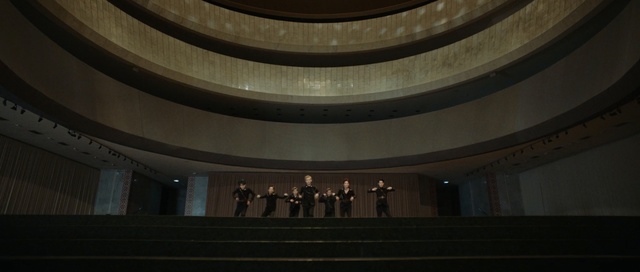 Video Reference: light, architecture, ceiling, darkness, tourist attraction, daylighting, theatre, column, symmetry, auditorium