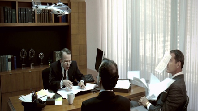 Video Reference: Office, Interior design, Room, Job, Building, Event, Furniture, Meeting, Conversation, White-collar worker