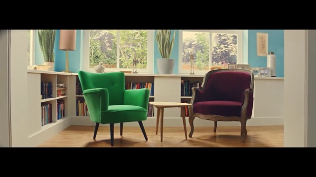 Video Reference: Furniture, Room, Green, Chair, Living room, Couch, Product, Interior design, Turquoise, Table, Person