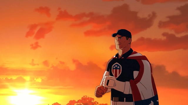 Video Reference: sky, cloud, fictional character, computer wallpaper, sunrise, Person