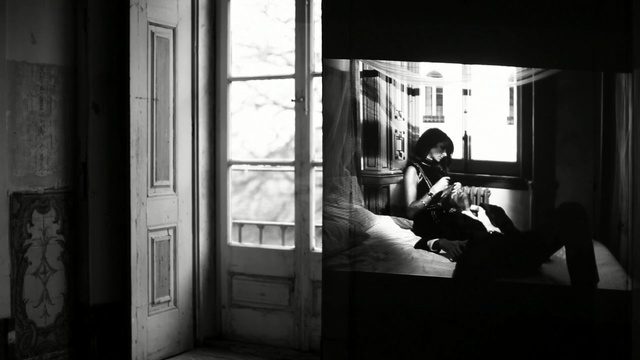 Video Reference: white, black, photograph, black and white, window, monochrome photography, photography, light, snapshot, darkness, Person