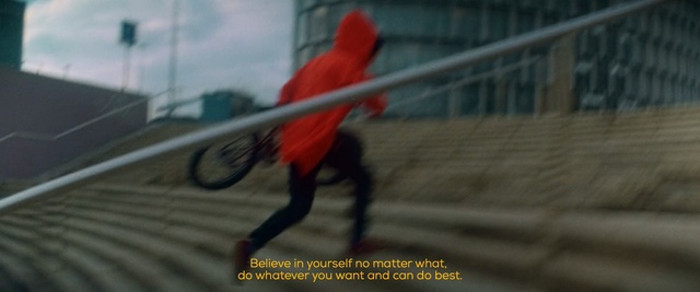 Video Reference: red, mode of transport, wing, screenshot, bird, beak, Person