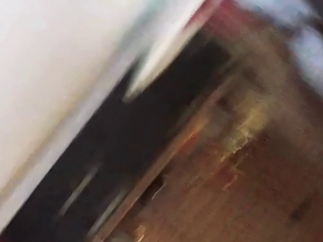 Video Reference: Floor, Hardwood, Wood, Wood stain, Flooring, Brown, Wall, Wood flooring, Plywood, Room, Food, Sitting, Wooden, Oven, Kitchen, Pizza, White, Blurry, Blur, Abstract, Painting